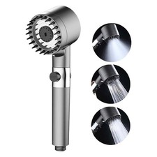 SOFFIONE DOCCIA A PIOGGIA CON FILTRO A 4 MODALITà MASSAGGIO AD ALTA PRESSIONE