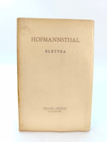 Elettra hofmannsthal vallecchi - elettra,