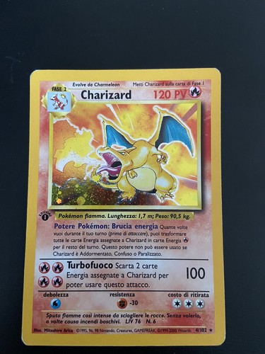 Charizard holo set - base, prima