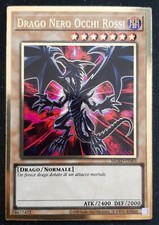 DRAGO NERO OCCHI ROSSI Rara