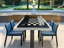 Scacchiera Regalo in Marmo/Onice 38 cm Set Scacchi Artigianale Casa