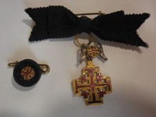 Vaticano rosetta + mignon commendatore ordine Santo Sepolcro di Gerusalemme