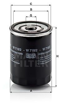 Mann filter filtro olio w - mann-filter,