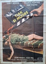 Manifesto cinema Ciak si muore Ardisson Incontrera Staccioli Bron Moroni Enrici