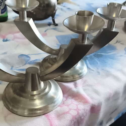 Coppia candelabri bracci in - 2,