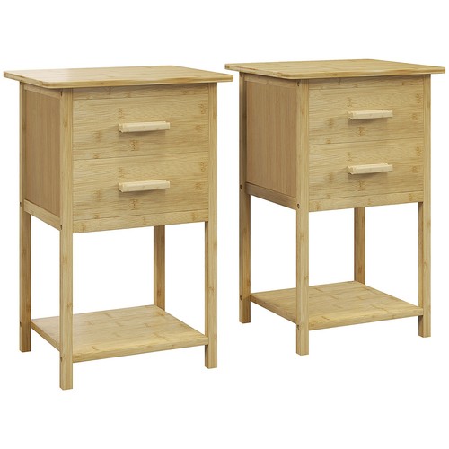 Homcom set comodini moderni - set,