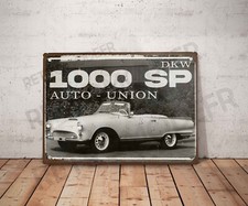 Plaque métal vintage dkw auto