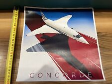 Poster Vintage Pubblicitario CONCORDE AIR FRANCE - Quadro, Decorazione Parete.