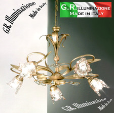 LAMPADARIO IN FERRO BATTUTO