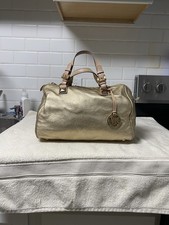 Michael Kors gold pebbled