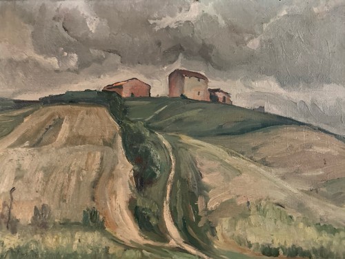Pittura paesaggio olio - pittura,