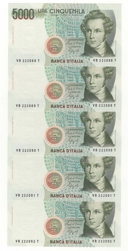 5000 lire bellini decr - decr, 4