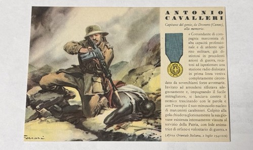 Cartolina militare medaglia - cartolina,