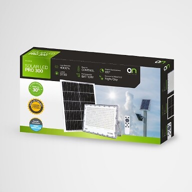 Faro led con pannello solare - con,
