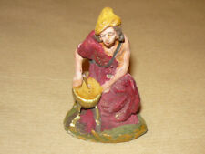 STATUINA DEL PRESEPE POLENTAIOCOMPOSIZIONE cm. 9 CONFALONIERI CHIALU'