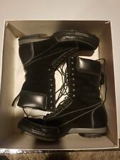 Scarpe Anfibi Scarponcini D&G Dolce Gabbana Black