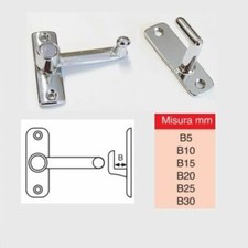 TAVELLINO A SCATTO IN OTTONE CROMO LUCIDO E CROMO SATINATO