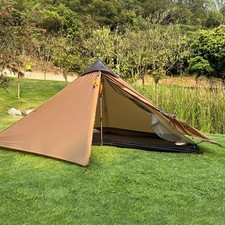 DE LANSHAN Tenda Ultraleggera 1 Persona 3 Stagioni Zaino Escursioni Selvaggio Campeggio