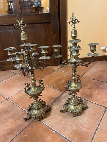 Coppia candelabri antichi