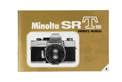 Minolta srt101 owner - srt101, owner's