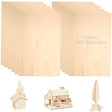 Fogli Legno Balsa 12 Pezzi di