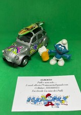 PUFFI SMURFS PUFFO SMURF CON MACCHINA CITROEN PUFFO CON BIRRA CUSTOM 