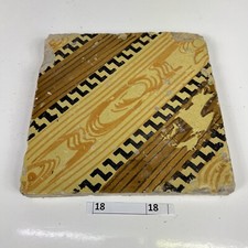 Mattonella Antica Decorativa Piastrella Riggiola vecchia Maiolica D'epoca  Art18