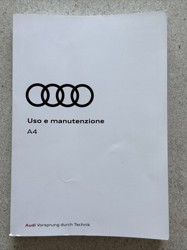 Audi uso manutenzione - manutenzione,