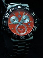 Orologio Svizzero Tag Heuer Formula 1 Cronografo Prof Ref.CAH1113 Quadrante Arancione Data
