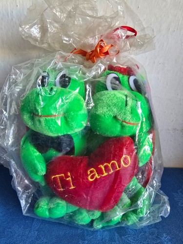 Coppia peluche rane - amo,