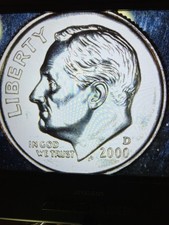 2000 D Roosevelt Dime non