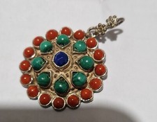 ciondolo argento etnico antico