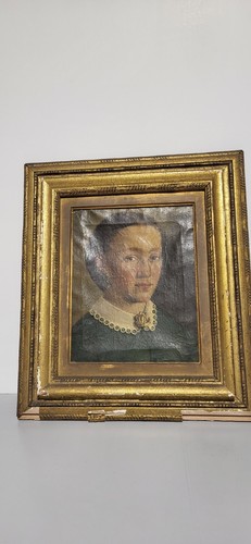 Quadro olio volto - quadro, di