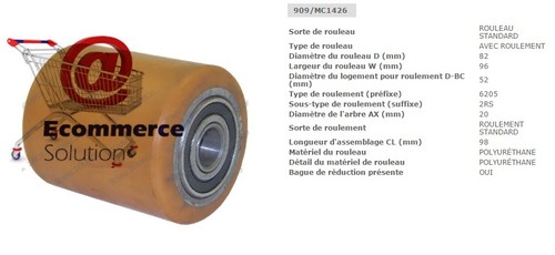 Galet 20 mm - 82, 98