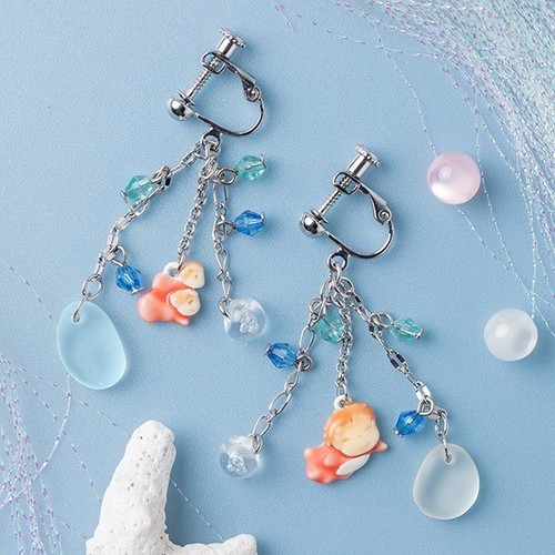 Orecchini pendenti clip - orecchini, a