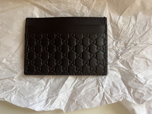 Portacarte gucci nero monogram - gucci,