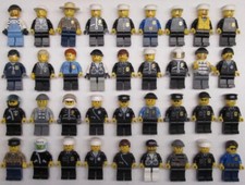 LOTTO 5 MINIFIGURE LEGO POLICE
