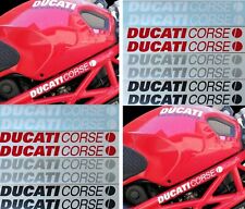 ADESIVO  ADESIVI STICKER DUCATI CORSE  COPPIA 25 CENTIMETRI - 696 796 900 1100