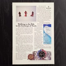 1987 Rolex GMT Master ref. 1675 Pepsi - Original AD Pubblicità Vintage