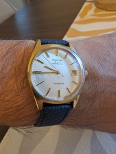 Orologio vintage Pontiac Hydraulica Memodate anni ’60 – placcato oro, Swiss Made