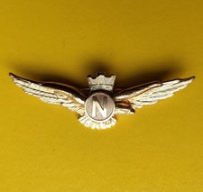 Distintivo Brevetto Johnson pilota Navigatore A.M. x Giacca Vintage 