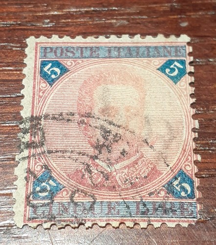 Regno 1891 umberto - 5, lire