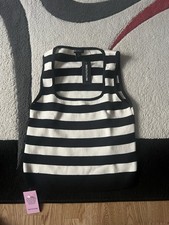 Canotta bianca a righe in