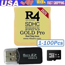 2025 versione R4 Gold Pro SDHC R4i per DS/3DS/2DS Revolution cartuccia + lotto USB