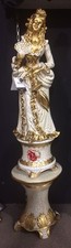 Statua donna con ombrello - donna,
