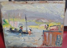 Dipinto Antico Ad Olio Su Cartone . VINCENZO ZOCCOLA