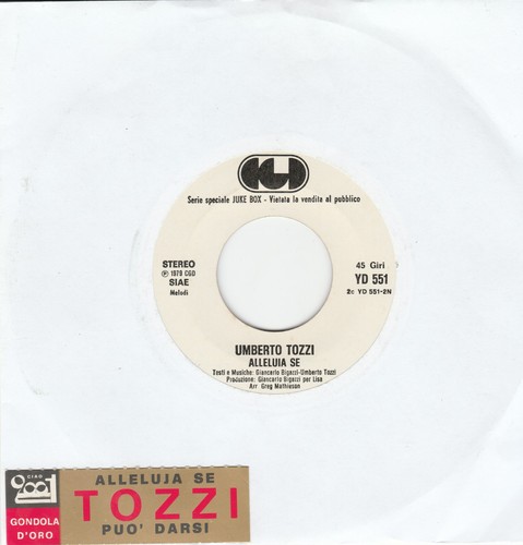 Umberto tozzi giri - umberto, 45