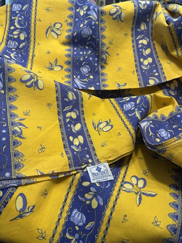 Tovaglia cotone blu - , giallo