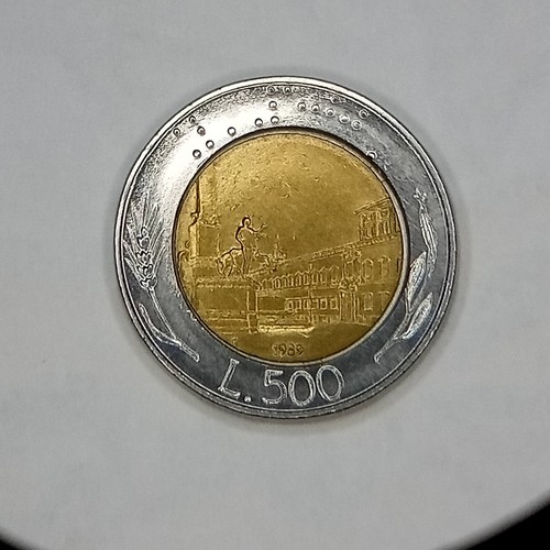 500 lire bimetalliche - lire,