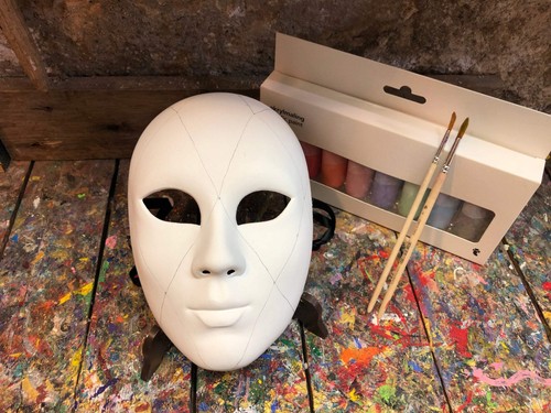 Maschera veneziana bianca - veneziana,